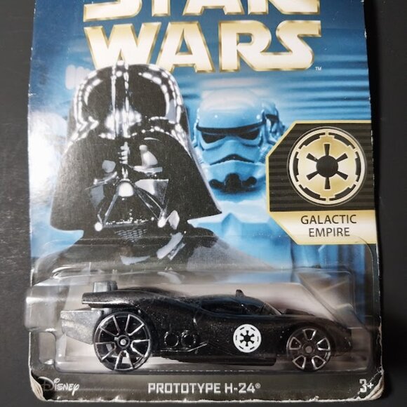 Star Wars Hot Wheels (2015) Galactic Empire Prototype H-24 Darth Vader Toy Car 6 - Picture 2 of 6